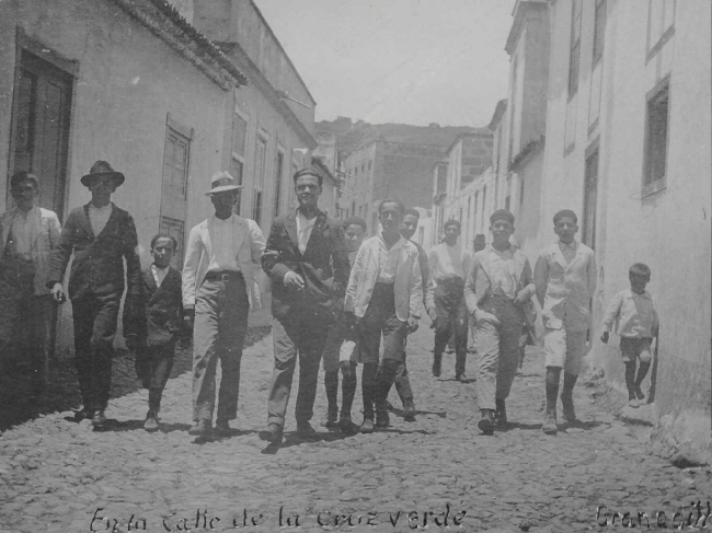 Granadilla de Abona. C. Arquitecto Marrero-Antigua Cruz Verde I. Fondo Fotográfico Ayuntamiento de Granadilla de Abona